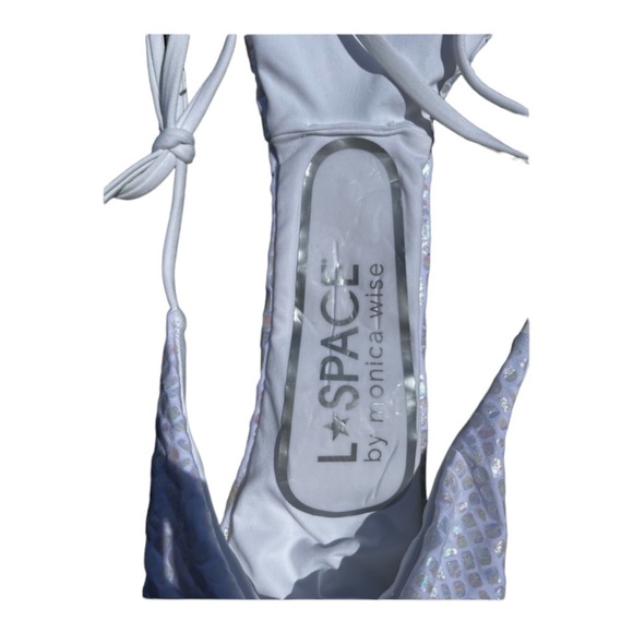 L*space LENNOX Iridescent Snakeskin Bikini Bottom NWOT - Picture 3 of 6